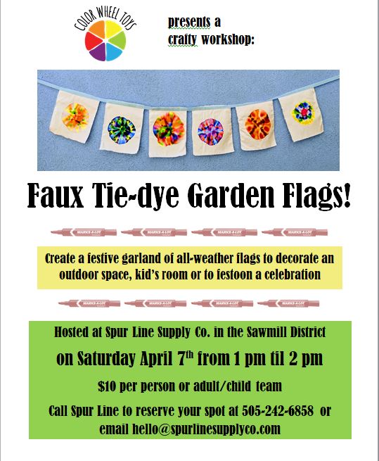 garden flag workshop